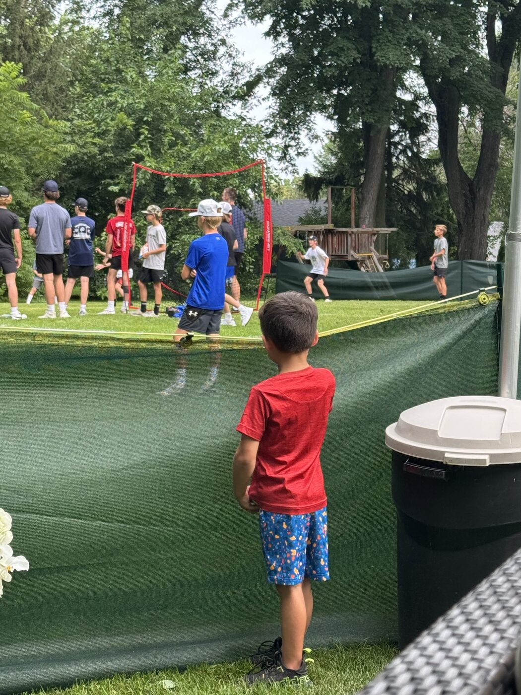 Young fan watching the tournament