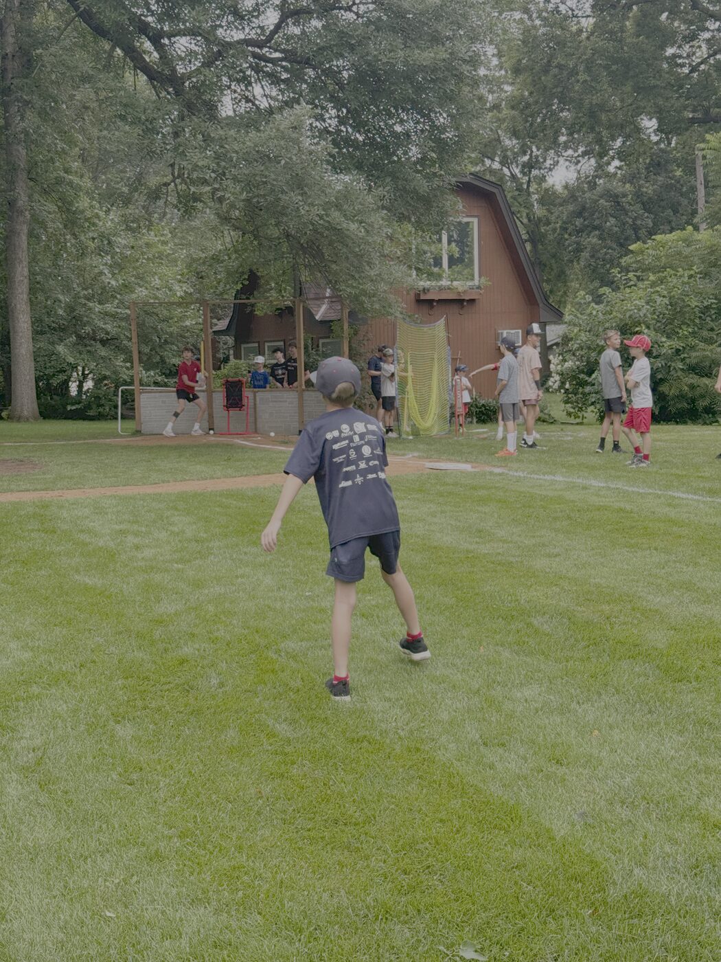 Fielders in action